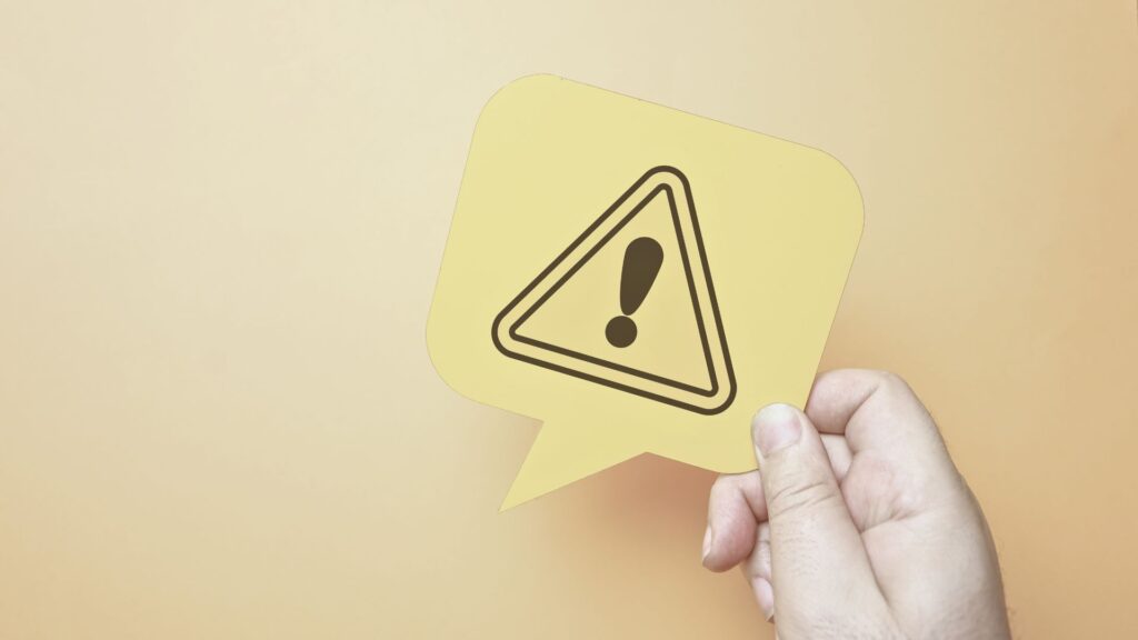 注意喚起のアイコン