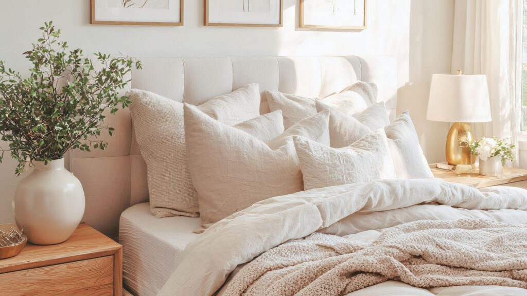 朝の光が差し込む部屋の写真